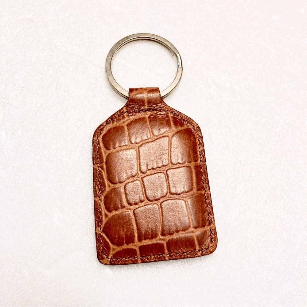 Embossed Leather Key Fob - Picture 2 of 4